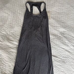 Lululemon Micro Stripe Go For it Dress in Heather Gray